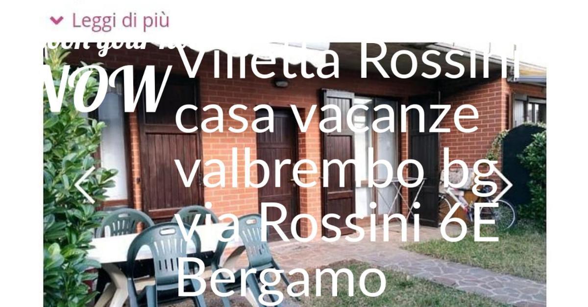 Villetta Rossini: Shared Apartment with Taxi Service Valbrembo Exterior photo