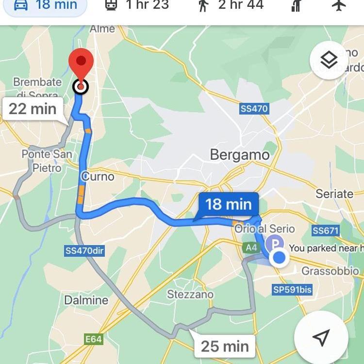 Villetta Rossini: Shared Apartment with Taxi Service Valbrembo Exterior photo